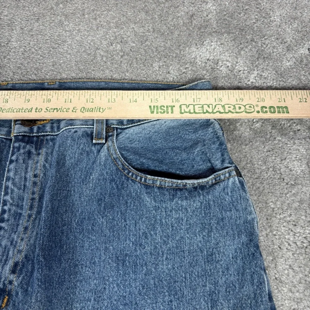 Vintage Arizona Jeans Mens 35x36 Loose Fit Straight Leg Light Blue Denim NWT